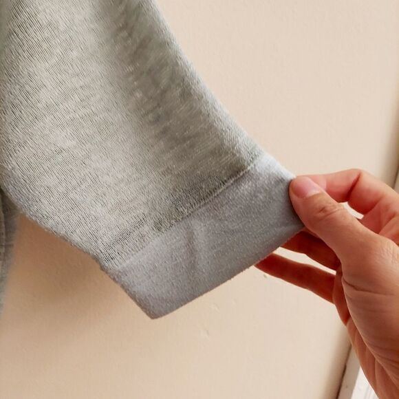 VICTORIA SECRET Sage Green Short Sleeve Boxy Cut Lounge Knit Top - Picture 4 of 7